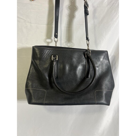 Coach Leather Tote w/ Crossbody Strap Vintage - Picture 2 of 12